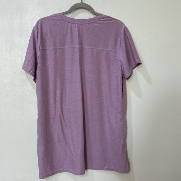 SKECHERS WOMEN TOP LIGHT PURPLE SHORT SLEEVE  SIZE XL - Picture 3 of 11